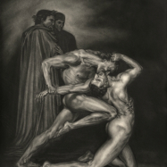`Adaption von Bougereau´s Dante & Vergil in der Hölle´, Graphit, 60 x 40 cm, 2017